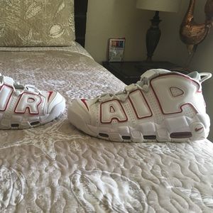 White University red uptempos